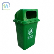 Thùng rác nhựa nắp hở