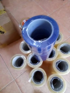 Băng keo lõi nhựa màu xanh dương MS