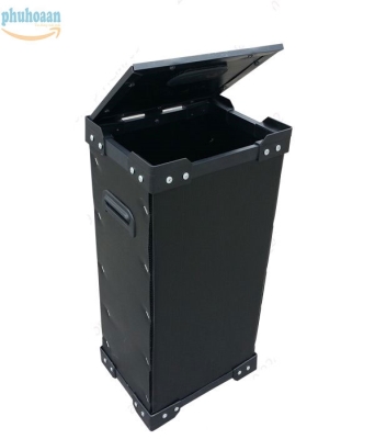 Thùng nhựa danpla chống tĩnh điện thành cao có nắp