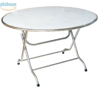 Bàn tròn inox QP 1 mét 2 Phú Hòa An