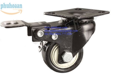 Bánh xe BISB 40 cao su bi khóa
