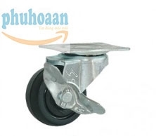 Bánh xe đế đen có khoá