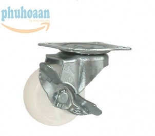 Bánh xe đế trắng có khoá