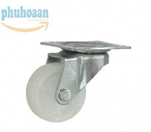  Bánh xe đế trắng không khoá