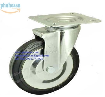 Bánh xe FSL200 cao su quay