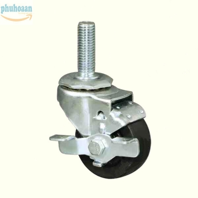 Bánh xe HB50 cao su vít khóa