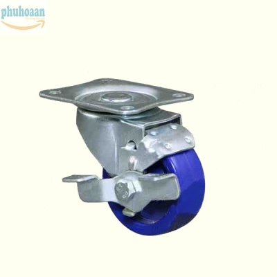Bánh xe HB50 nhựa xanh khóa