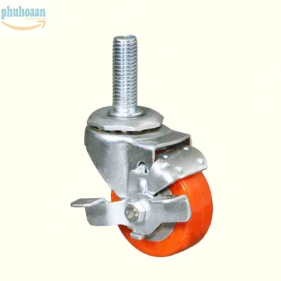 Bánh xe HB50 PU nhựa vít khóa