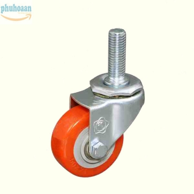 Bánh xe HB50 PU nhựa vít 