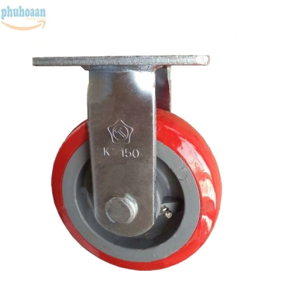 Bánh xe HBK150 PU nhựa tĩnh