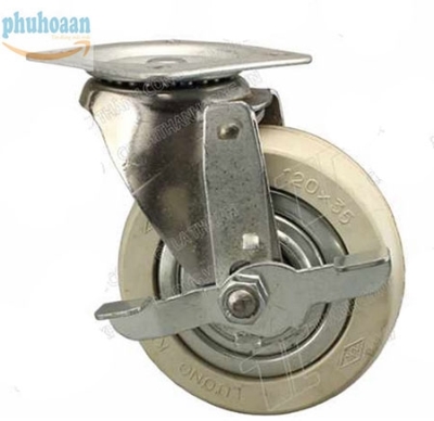 Bánh xe LK120 xám khóa