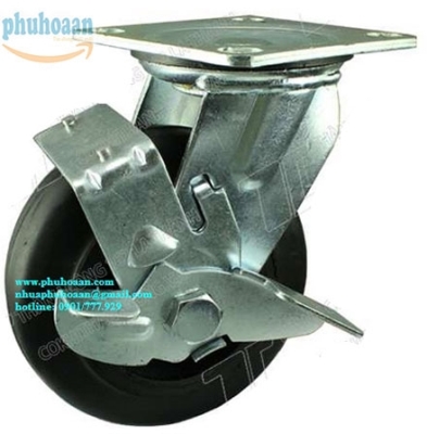 Bánh xe MK130 cao su PH khóa