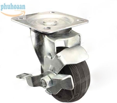 Bánh xe SH100 cao su LK khóa