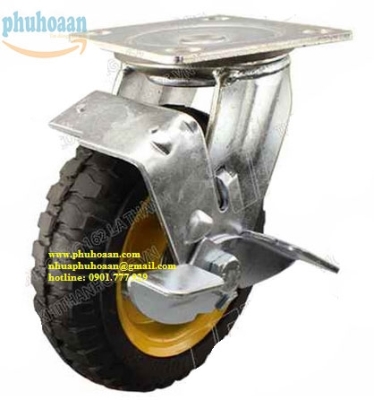 Bánh xe SH160LR cao su khóa