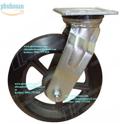 Bánh xe TC250 cao su ZN tĩnh