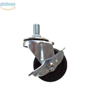 Bánh xe TQR40 cao su vít khóa