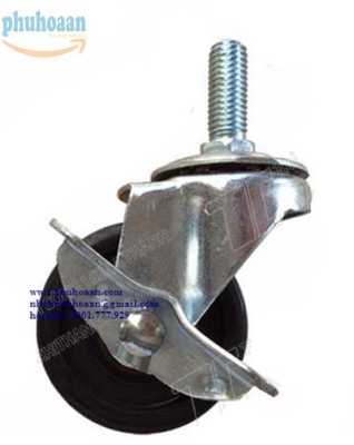 Bánh xe TQR 65 cao su vít khóa