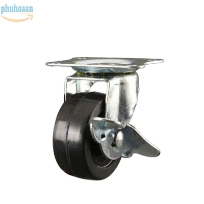  Bánh xe TQR75 cao su khóa