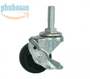 Bánh xe vít đen có khoá