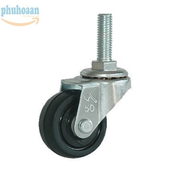 Bánh xe vít đen không khoá