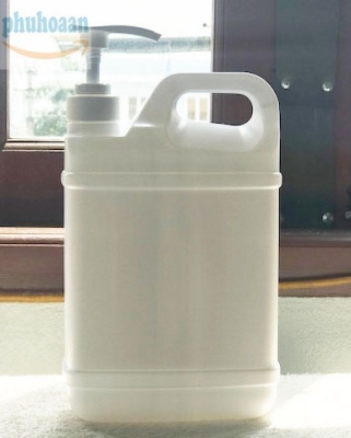 Can nhựa vuông 2 lít có vòi nhấn