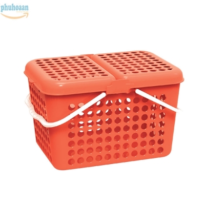 Giỏ vuông Family lớn màu da cam DDT Phú Hòa An