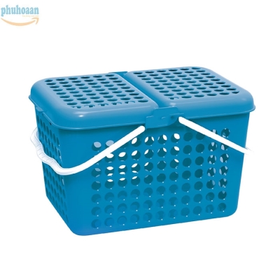Giỏ vuông Family lớn màu xanh dương DDT Phú Hòa An