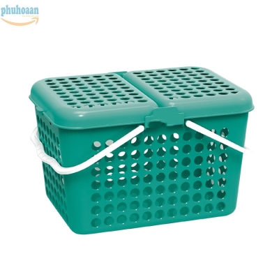 Giỏ vuông Family lớn màu xanh lá cây DDT Phú Hòa An
