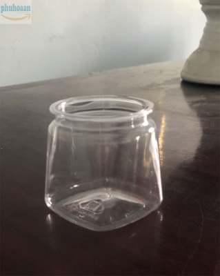 Hũ sữa chua nhựa đáy vuông