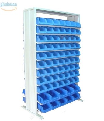 Kệ sắt gắn khay nhựa