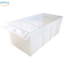 Khay nhựa trắng trong có vách ngăn