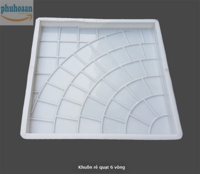 Khuôn gạch rẻ quạt 6 vòng chất lượng cao Phú Hòa An