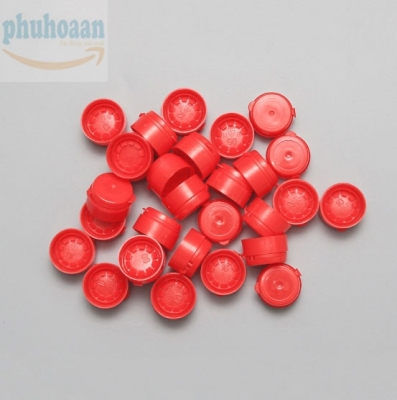 Nắp chai nhựa màu đỏ Ø26