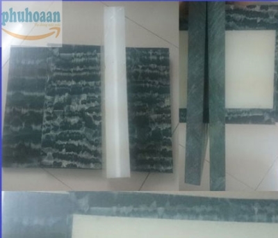 Thớt nhựa PP xanh đen 400x400x30 mm NTT
