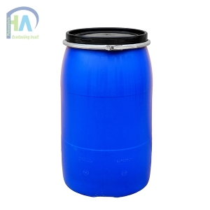 Thùng phuy nhựa 220 lít có đai sắt HT
