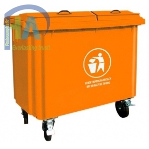 Thùng rác nhựa công nghiệp 660 lít