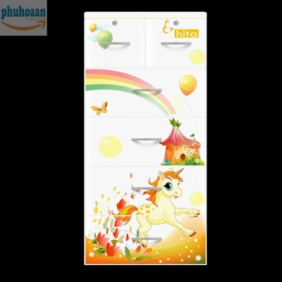 Tủ nhựa Hita họa tiết ngựa trắng HT