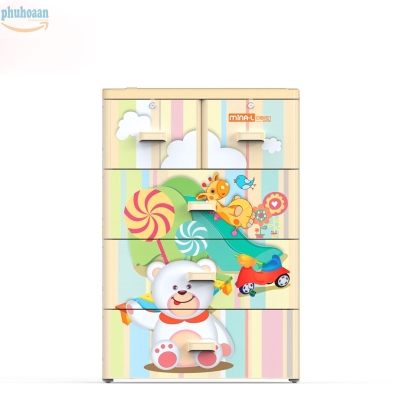 Tủ nhựa Mina 4 ngăn Phú Hòa An