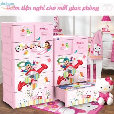 Tủ nhựa Mina 5 ngăn Phú Hòa An
