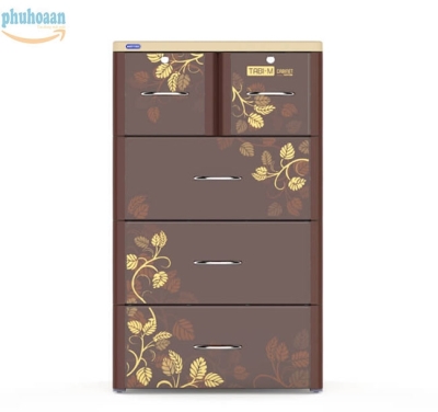 Tủ nhựa TABI size L màu nâu trầm DT