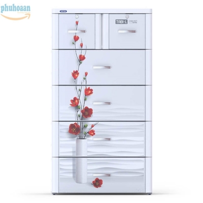 Tủ nhựa TABI size L họa tiết cây lá DT