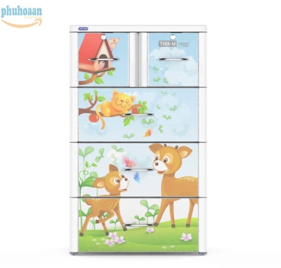 Tủ nhựa TABI size M họa tiết nai nhỏ DT